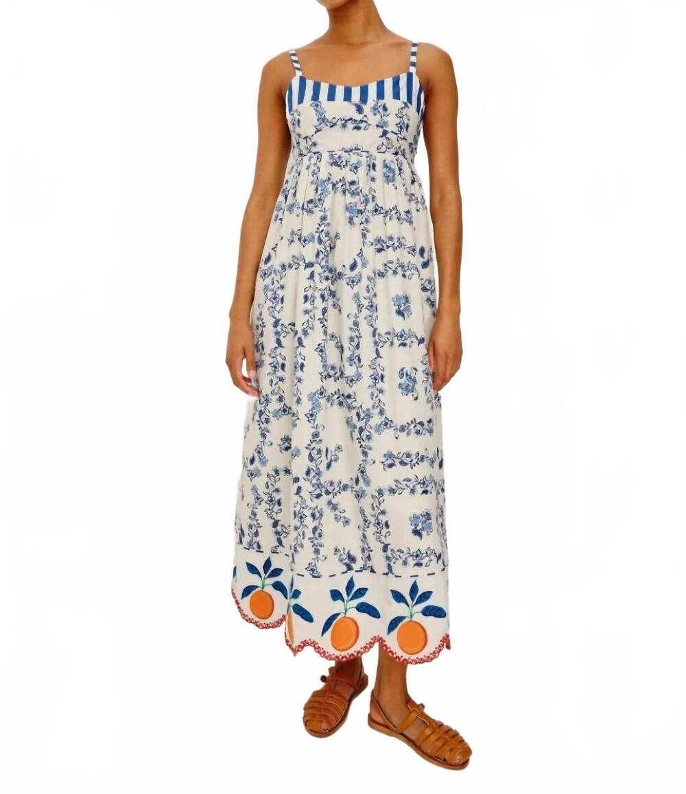 NEW RAILS lexie midi dress in ceramic flower